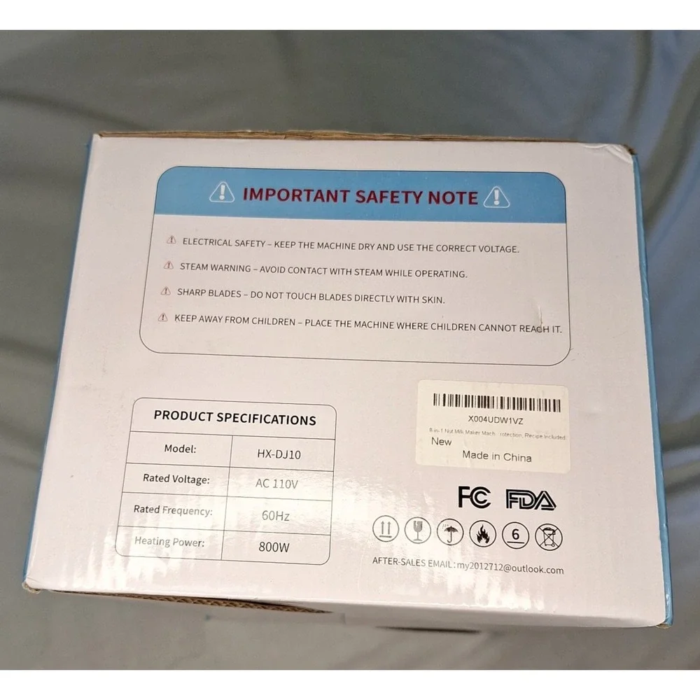NestEase Nut Milk Maker Machine‎ HX-DJ10 Automatic Plant Based Milk Maker NEW